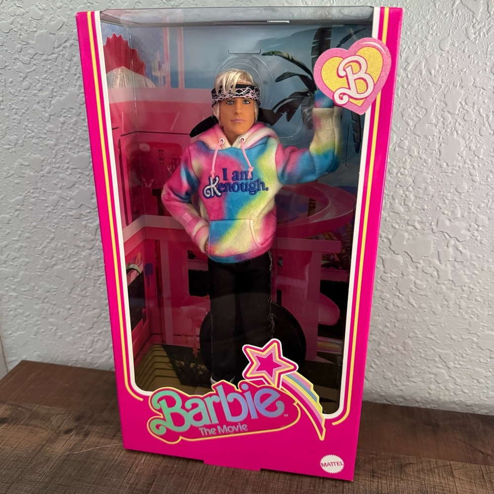 Brand New - Ken Doll Wearing “I Am Kenough” Hoodie – Barbie The Movie